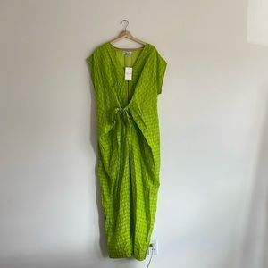 Rujuta Sheth Venus Wrap Jumper in Lime Green, New w/ Tags, Size XXL!!